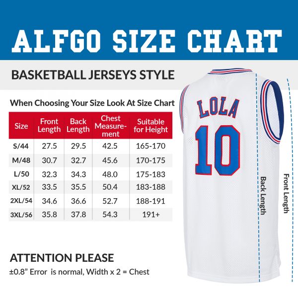 jersey number size