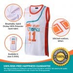 ED MONIX 11 FLINT TROPICS SEMI-PRO MOVIE JERSEY