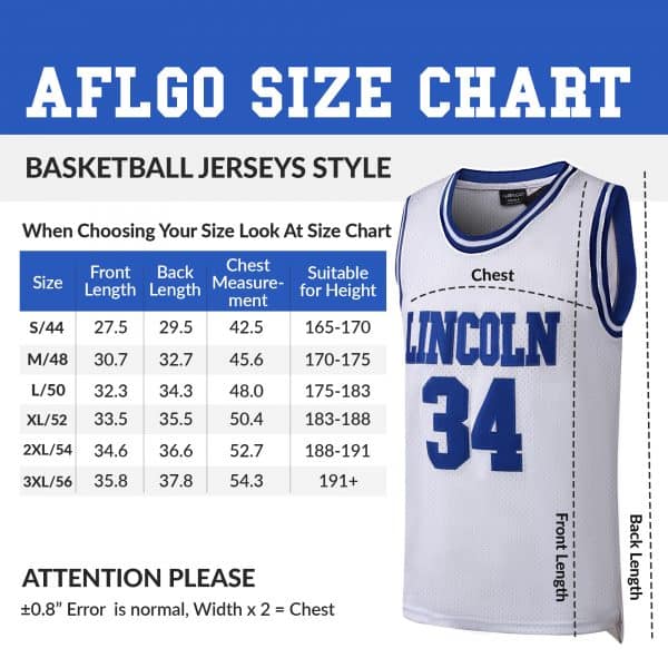 Usa Basketball Jersey Size Chart