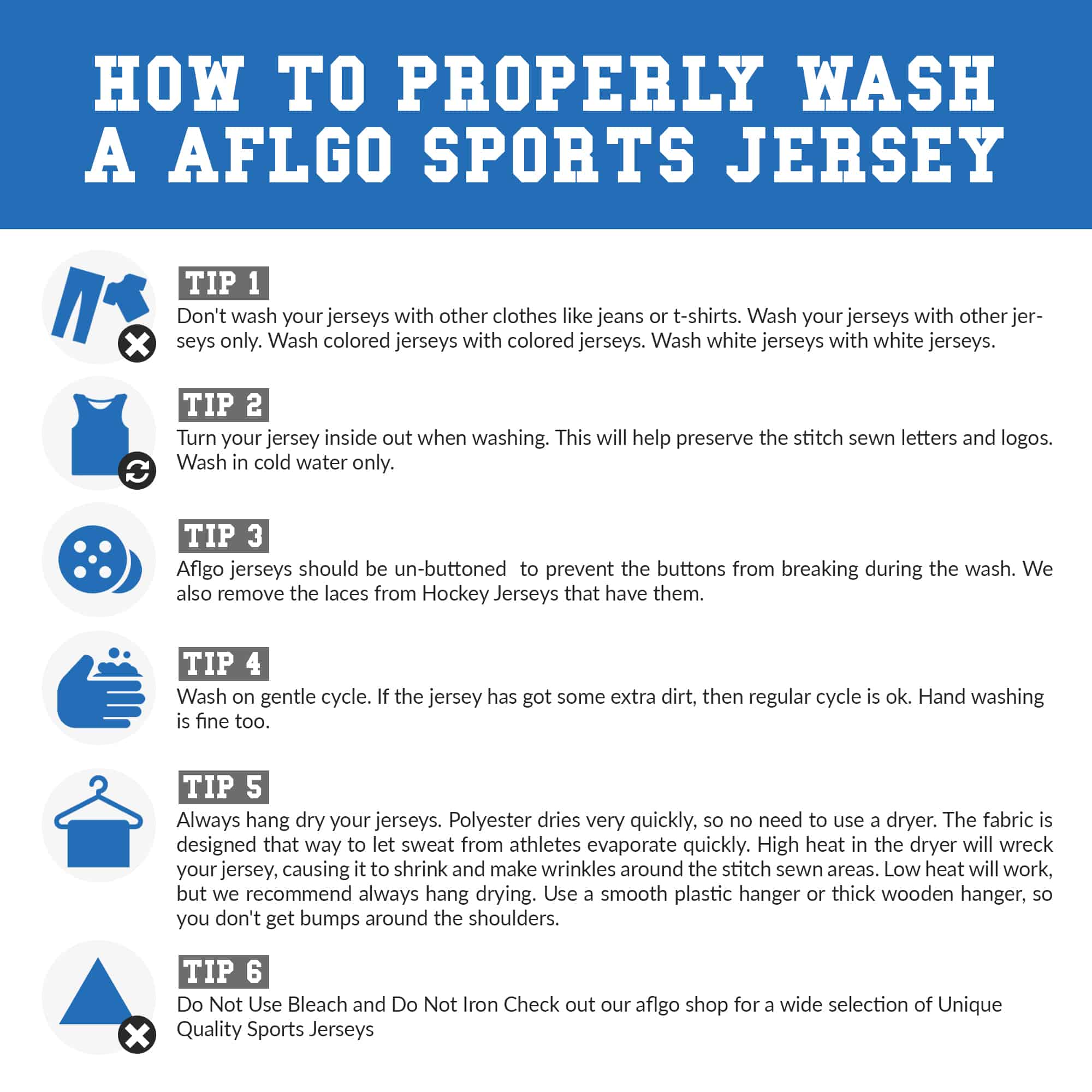 how to wash a football jersey
