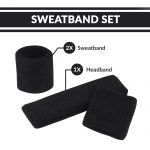 Sweatband Set for Sports, Workout, Training aflgo-1