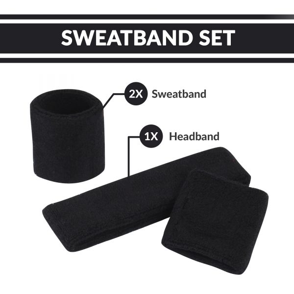 Sweatband Set for Sports, Workout, Training aflgo-2