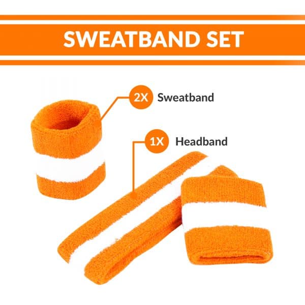 Sweatband Set for Sports, Workout, Training aflgo-1-12