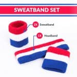 Sweatband Set for Sports, Workout, Training aflgo-1-111